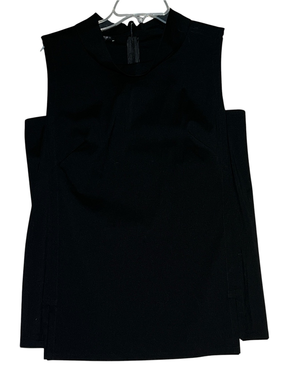 LAFAYETTE 148 NEW YORK Sleeveless Mock Neck Black Tank Top Blouse 4 Petite 4P